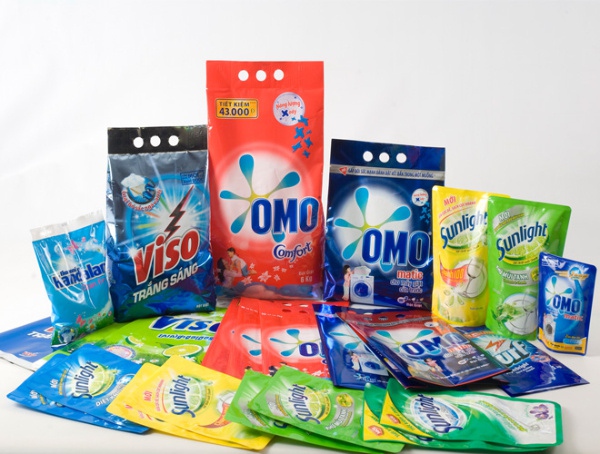 Mẫu túi màng ghép phức hợp đựng bột giặt in ống đồng sắc nét