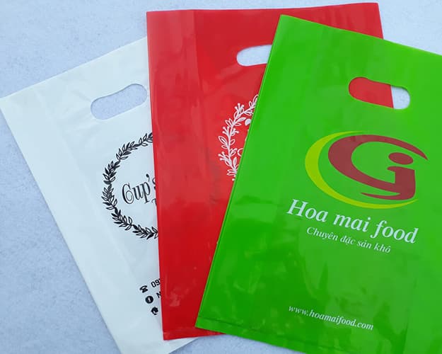 Mẫu túi hột xoài in ấn thương hiệu