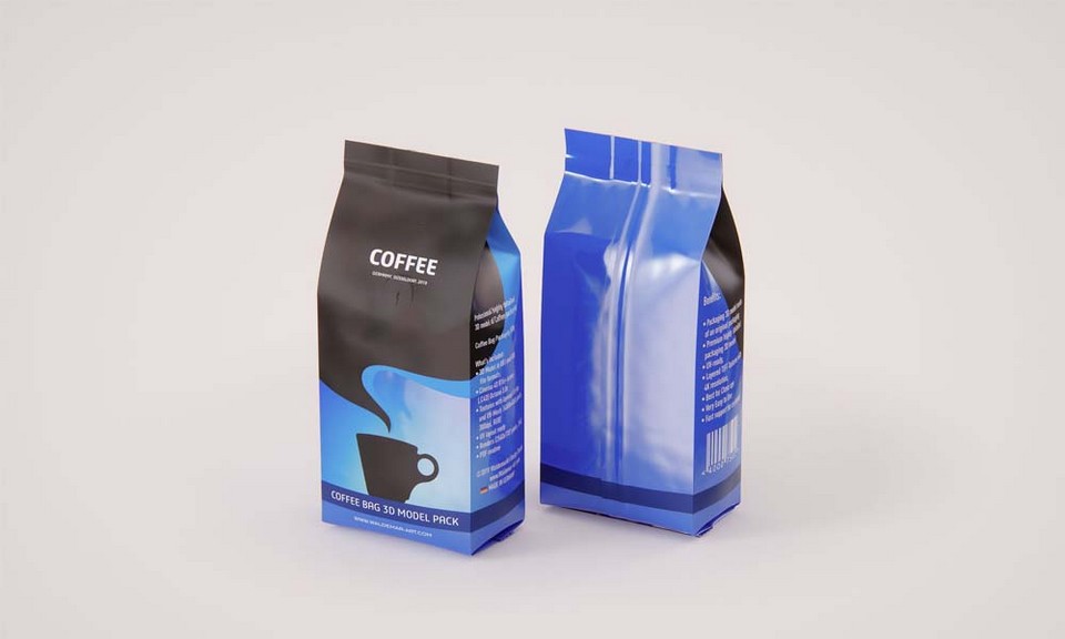 Túi xếp hông hàn lưng đóng gói trà cà phê