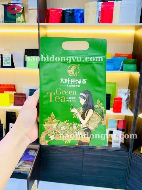 Túi zip 8 cạnh đựng trà