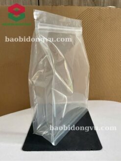 Túi zip 8 cạnh trong suốt