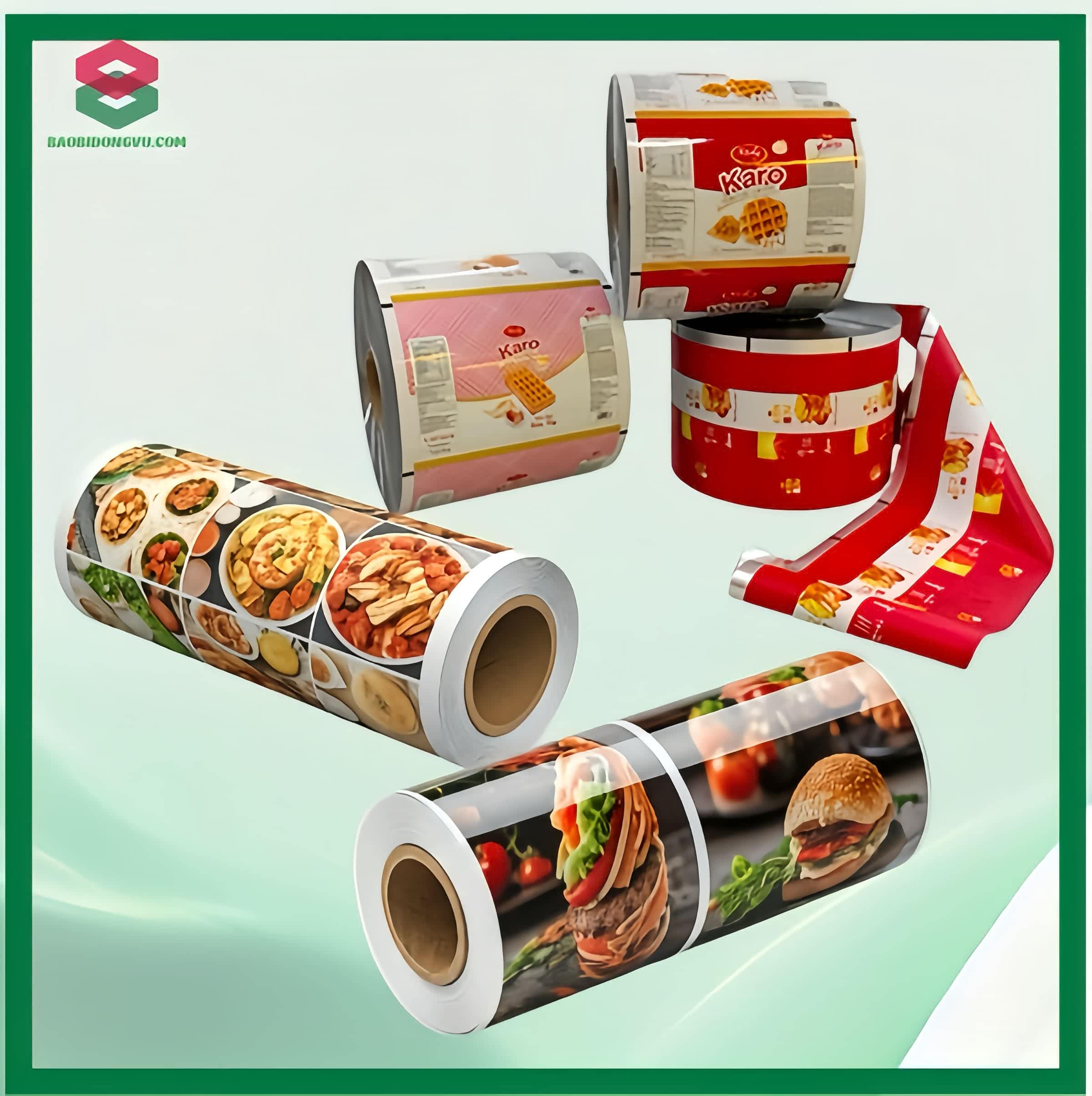 Sản xuất bao bì bánh kẹo màng cuộn chạy máy đóng gói tự động tốc độ cao