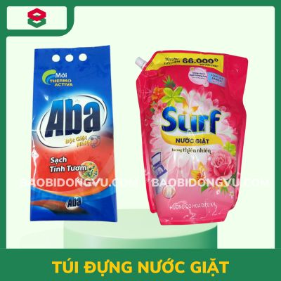 Bao bì nước giặt nước xả dạng túi có vòi