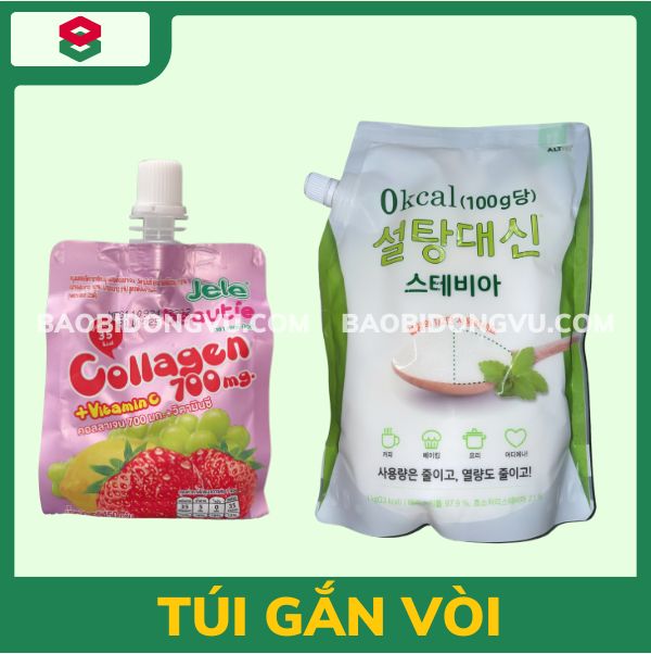 Túi nhựa có vòi nắp vặn đựng thức uống