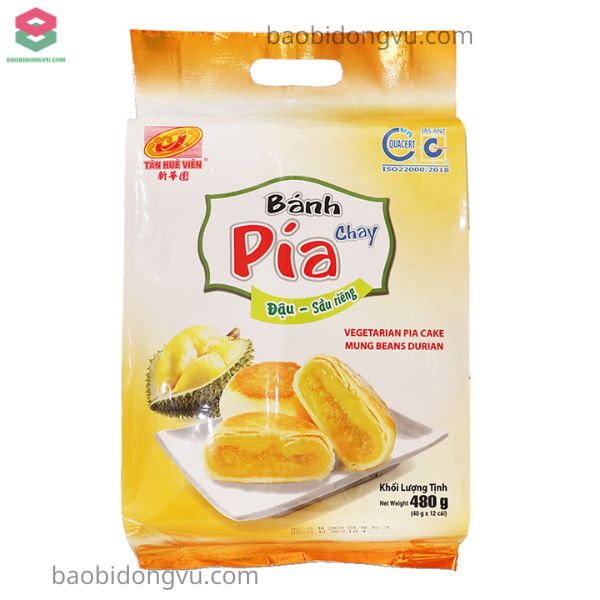 Bao bì bánh pía có đục lỗ quai xách tiện lợi