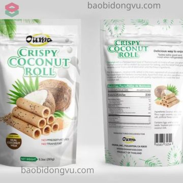 Bao bì bánh quế đáy đứng tiện lợi