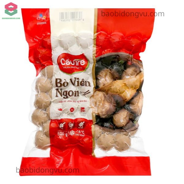 Bao bì bò viên thiết kế đẹp