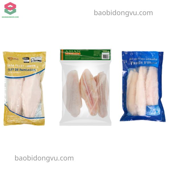 Bao bì cá basa đa dạng kích thước và màu sắc