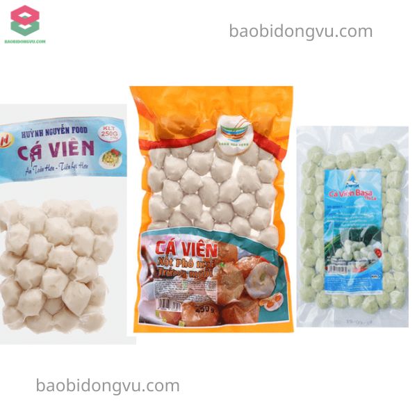 Bao bì cá viên thiết kế đẹp 