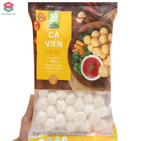 Bao bì cá viên có cửa sổ