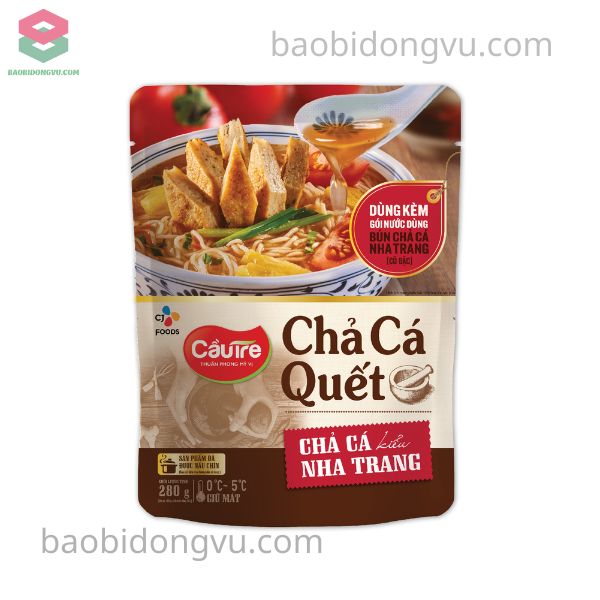Bao bì chả cá với độ dày và khả năng chịu lạnh tốt