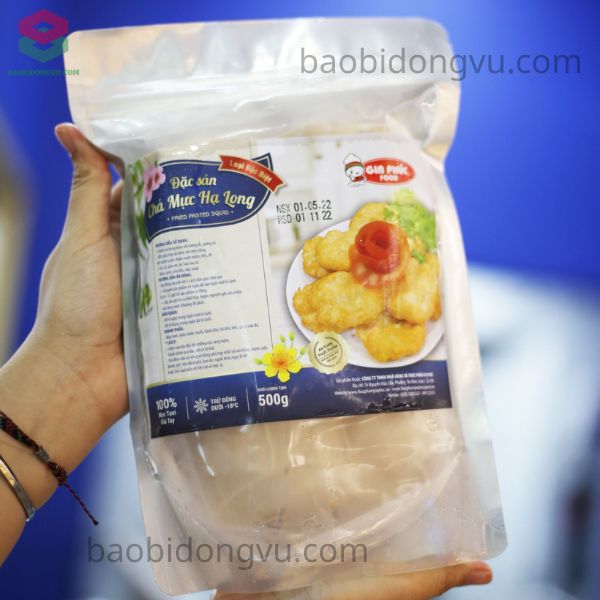 Bao bì chả mực giúp giữ mùi vị và màu sắc đặc trưng