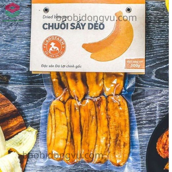Bao bì chuối sấy hút chân không