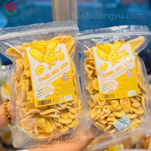 Bao bì chuối sấy hai mặt trong suốt