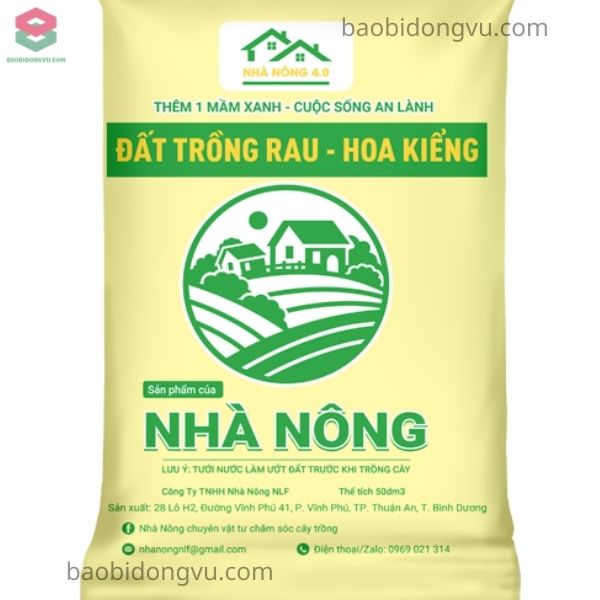 Bao bì đựng đất sạch cho kinh doanh vật tư nông nghiệp