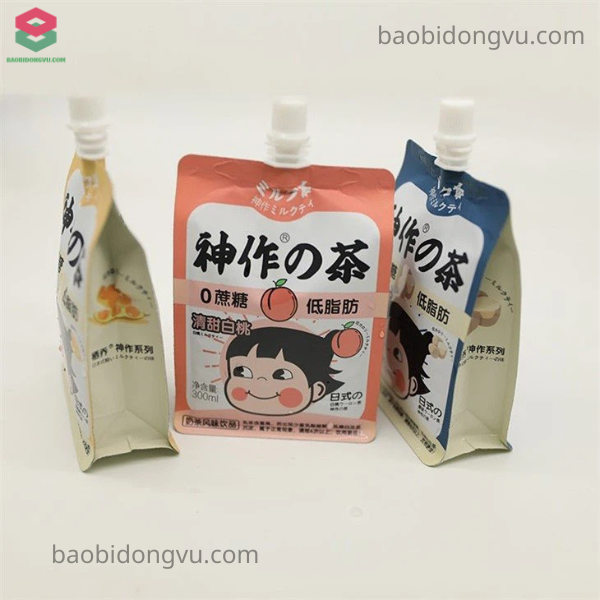 Bao bì dầu gội túi 8 cạnh có vòi rót cao cấp