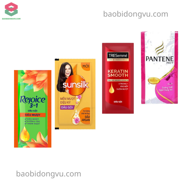 Bao bì dầu gội dạng gói nhỏ hàn miệng