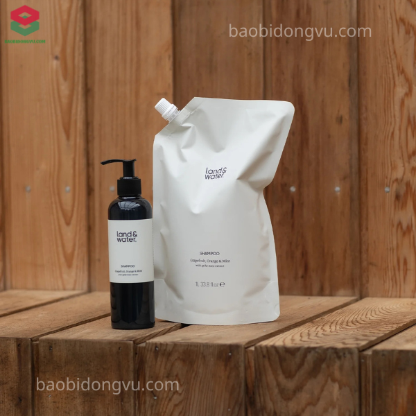 Bao bì dầu gội dạng chai và dạng túi