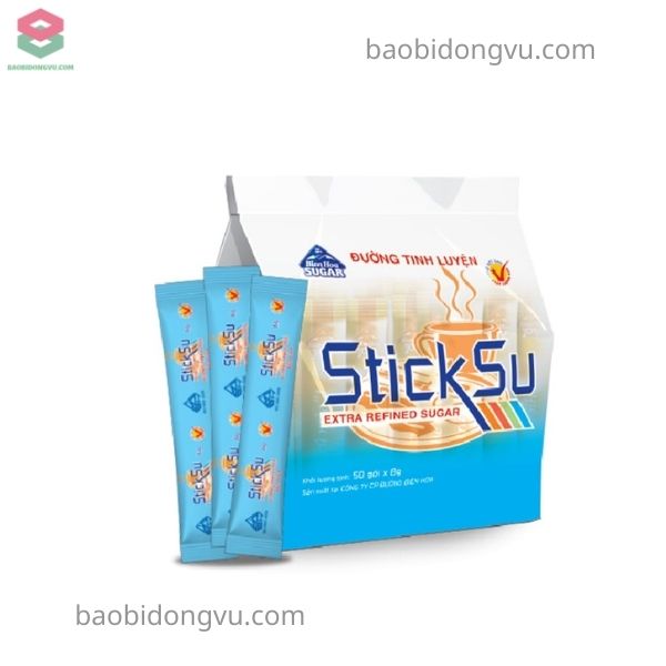 Mẫu bao bì đường que thiết kế đẹp