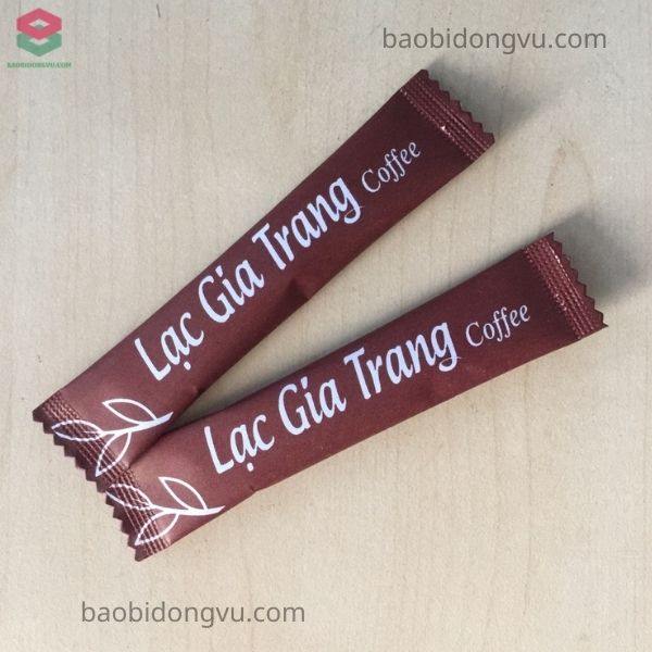 Bao bì đường que in thương hiệu một màu