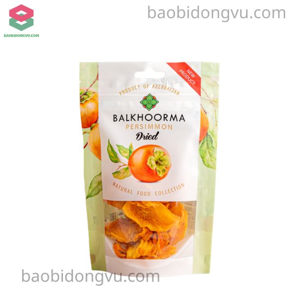 Túi zip đáy đứng trưng bày