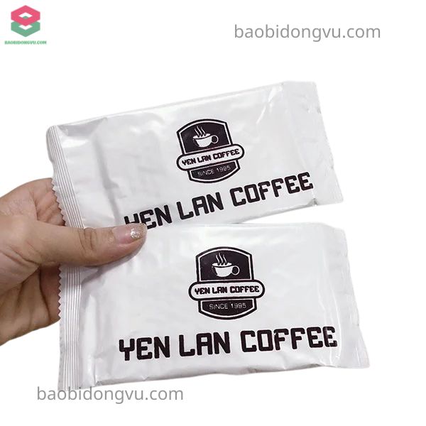 Mẫu bao bì khăn lạnh cho quán cà phê