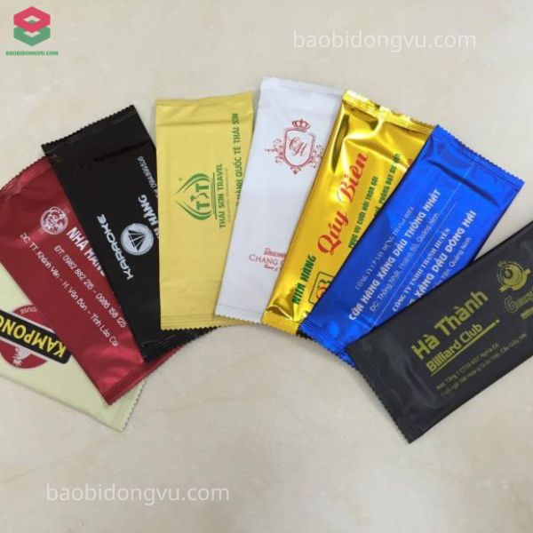 Bao bì khăn lạnh với đủ màu sắc