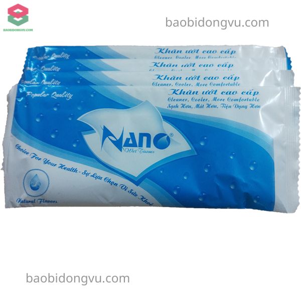 Mẫu bao bì khăn lạnh in 2 màu tinh tế