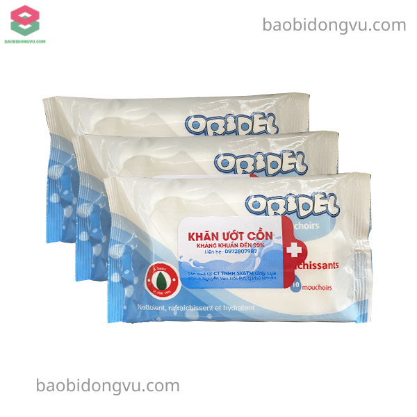 Bao bì khăn ướt túi ép biên hai đầu