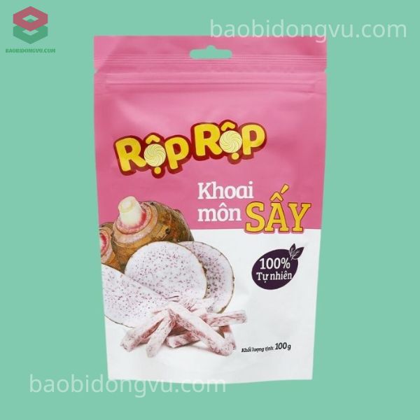 Bao bì khoai môn sấy