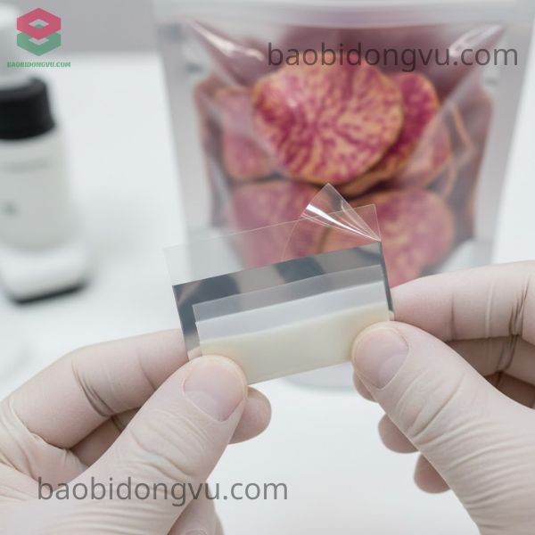 Cấu tạo các lớp màng của bao bì khoai môn sấy