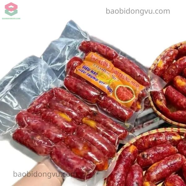Bao bì lạp xưởng bạc trong