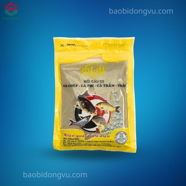 Bao bì mồi câu cá ép ba biên có cửa sổ