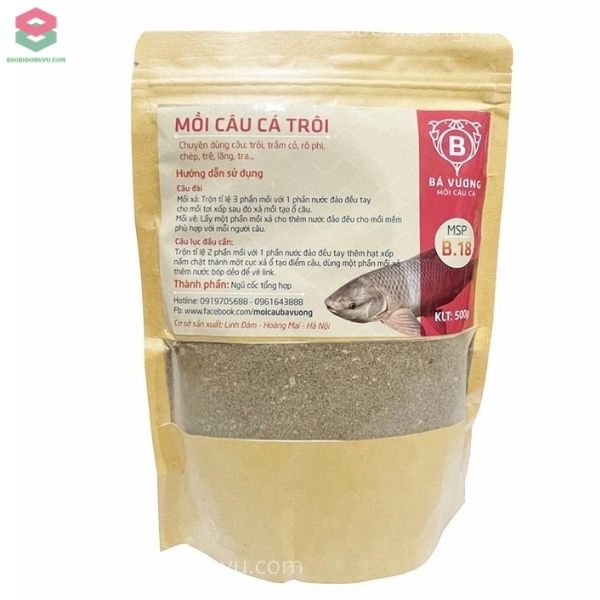 Túi giấy kraft đựng mồi câu cá phong cách tự nhiên