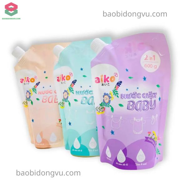 Mẫu bao bì nước giặt đồ đẹp