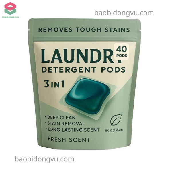 Dạng túi zip đứng tiện lợi cho người dùng