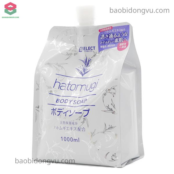 Bao bì sữa tắm 8 cạnh gắn vòi rót dung tích lớn