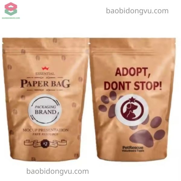 Túi giấy kraft ghép màng cho thức ăn thú cưng