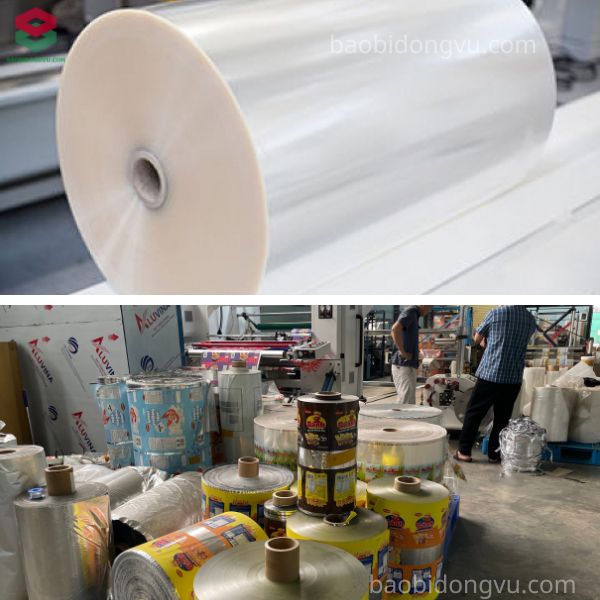 Cuộn màng ghép in ống đồng 10 màu sản xuất bao bì túi 3 biên đóng gói trà