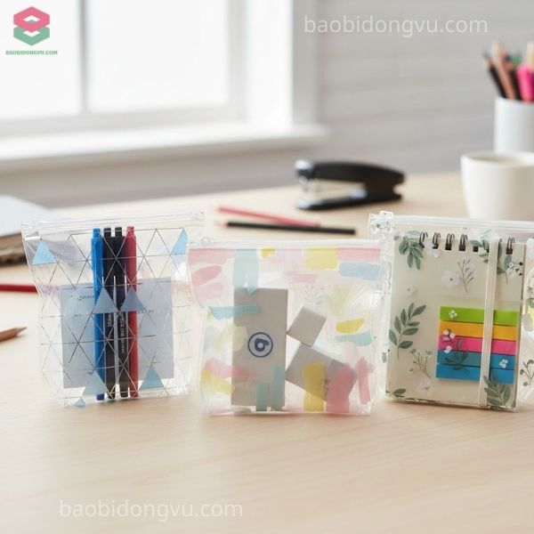 Các mẫu bao bì đựng bút, sổ nhiều kích thước