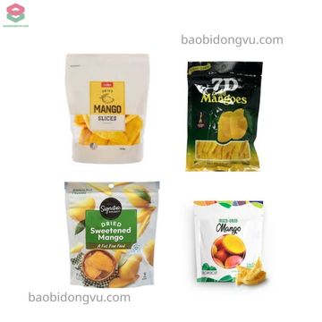 Bao bì xoài sấy đa dạng kích thước