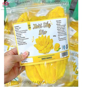 Bao bì xoài sấy bán online và giao hàng