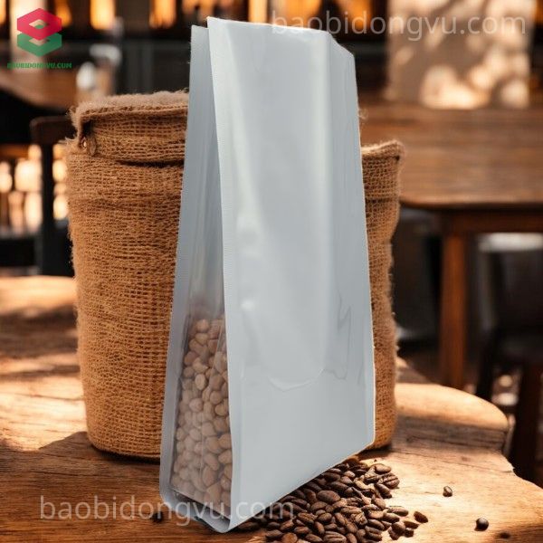 Túi 4 cạnh bạc - trong