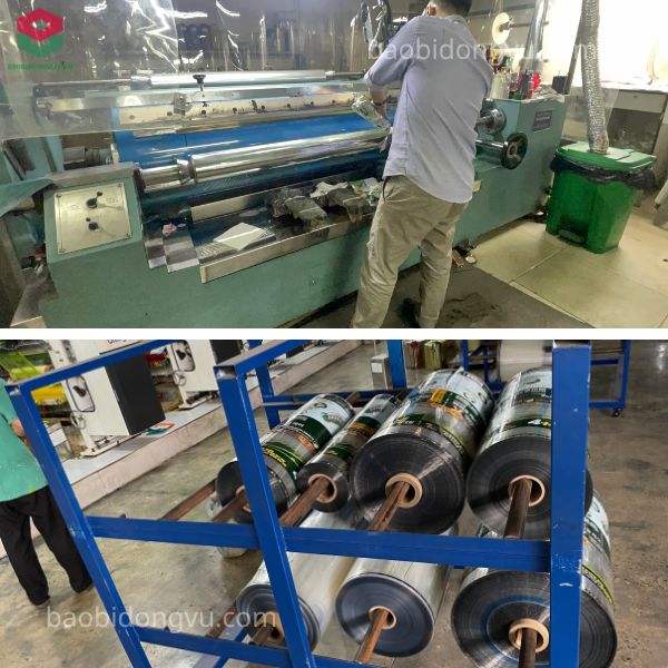 Công nghệ in ống đồng túi đựng nước ép tại Đông Vũ 