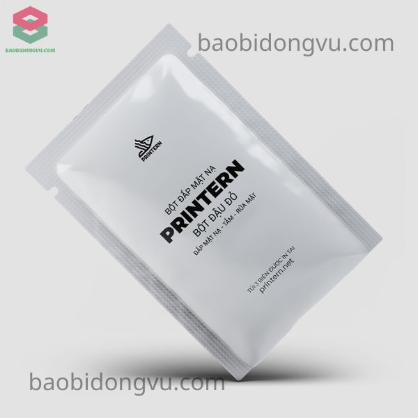 Túi zip bạc 3 biên