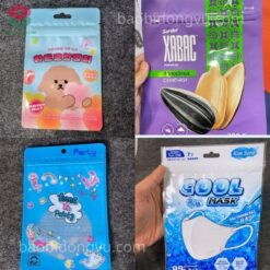 Túi zip 3 biên với đa dạng kích thước và màu sắc