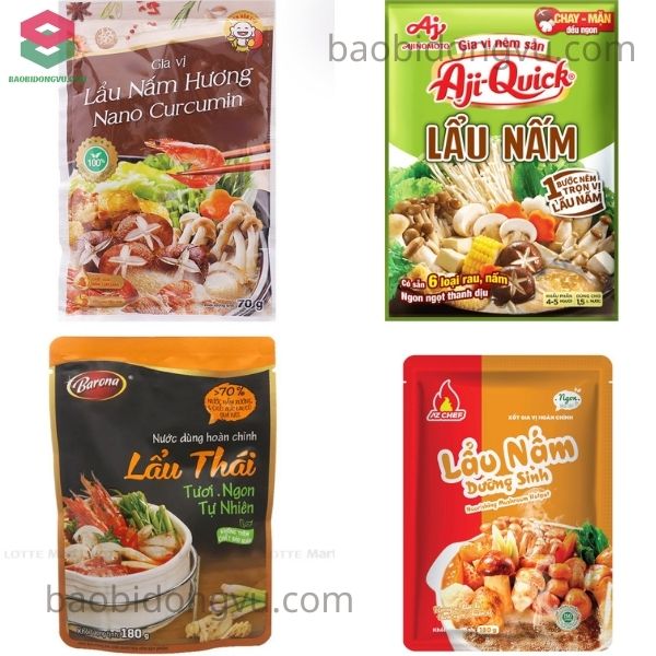 Kích thước của túi zip đựng lẩu đa dạng