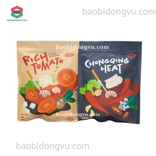 Túi zip đựng lẩu với nhiều màu sắc