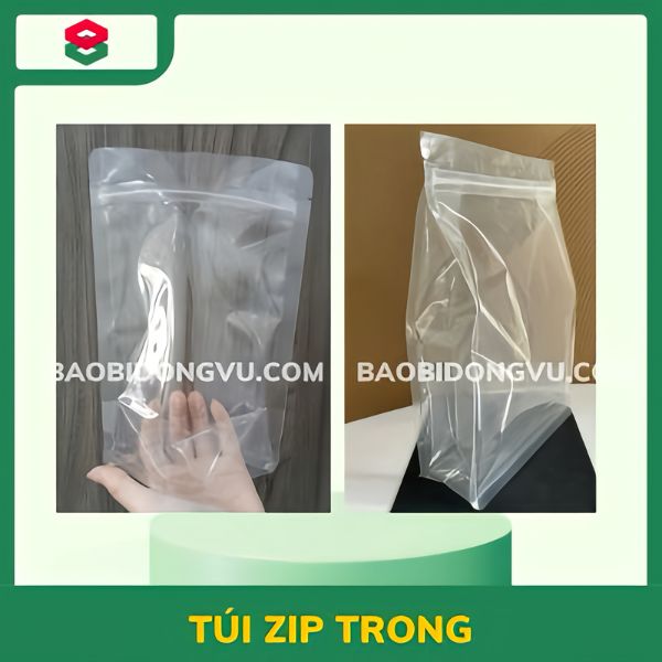 Túi zip trong suốt đựng nước lẩu