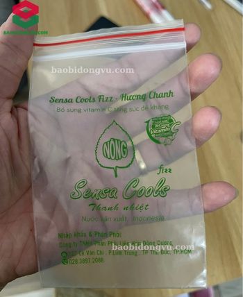 Túi zip chỉ đỏ